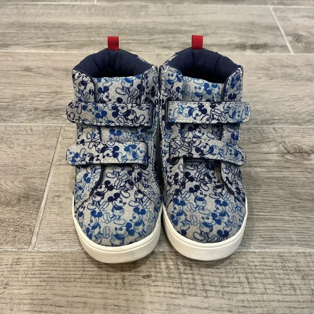 Baby Gap Disney High Top Sneakers Mickey Mouse‎ Little Kid Size 10 Disney Shoes